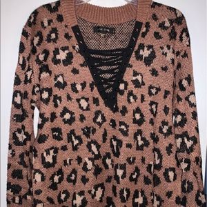 Size M Leopard Sweater